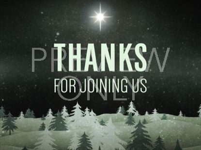 CHRISTMAS FOREST GREEN CLOSING STILL