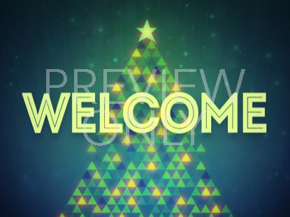 CHRISTMAS LIGHTS WELCOME STILL