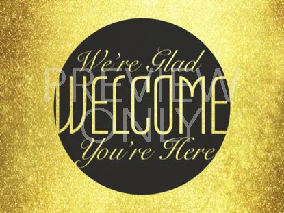 NEW YEARS GOLD WELCOME STILL