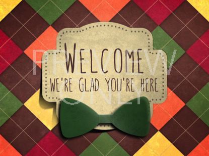 PLAID DAD WELCOME STILL