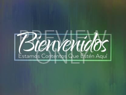 RAINING COLOR WELCOME STILL - SPANISH