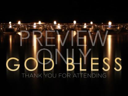 REFLECTIVE CANDLES GOD BLESS STILL