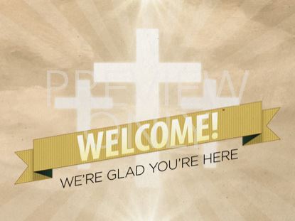 RISEN BANNER WELCOME STILL