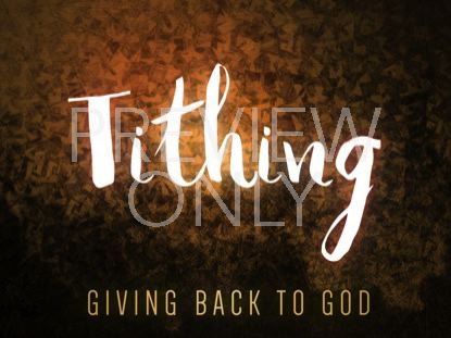 SEASON OF LENT TITHING STILL