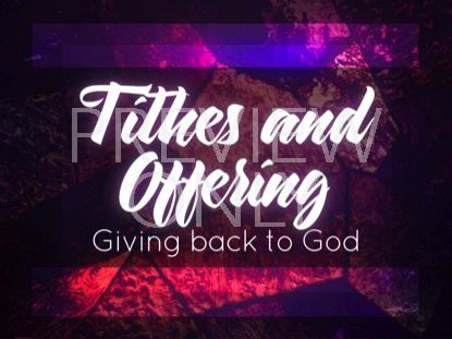 STAINED GLASS TITHING STILL