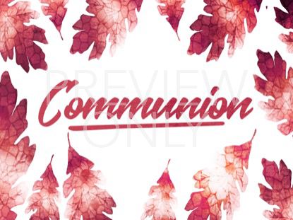 THANKSGIVING CRISP LEAVES COMMUNION STILL