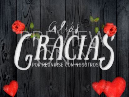 WOODEN VALENTINE CLOSING STILL - SPANISH