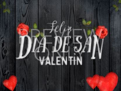 WOODEN VALENTINE HOLIDAY STILL - SPANISH