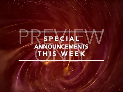 STRING SPECIAL ANNOUNCEMENTS STILL