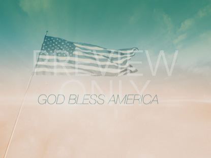 GOD BLESS AMERICA FLAG