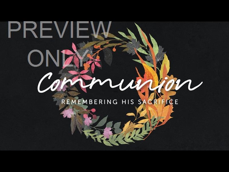 AUTUMN WREATH COMMUNION STILL