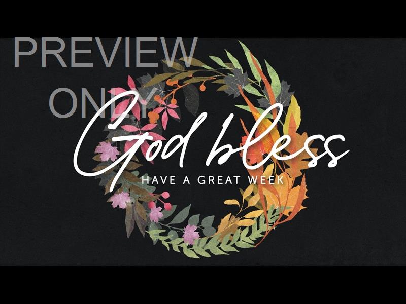 AUTUMN WREATH GOD BLESS STILL