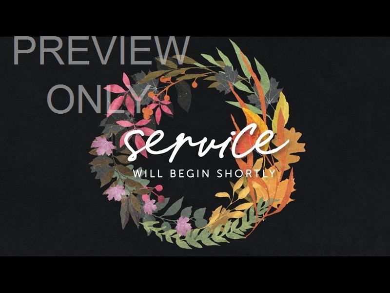 AUTUMN WREATH SERVICE STILL