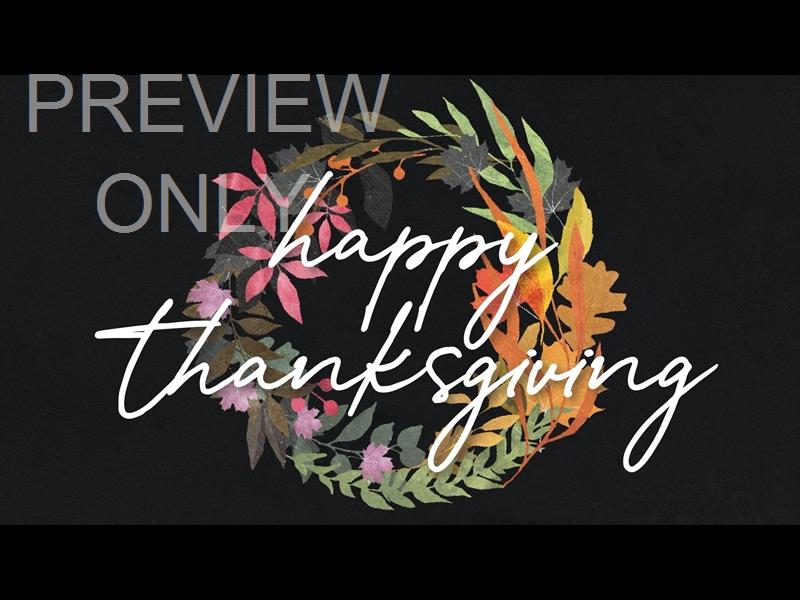 AUTUMN WREATH THANKSGIVING STILL