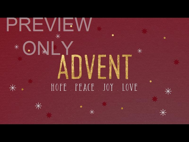 CRAFT CHRISTMAS: ADVENT 01 STILL