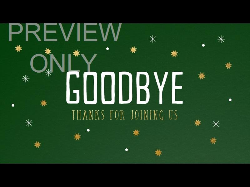 CRAFT CHRISTMAS: GOODBYE STILL