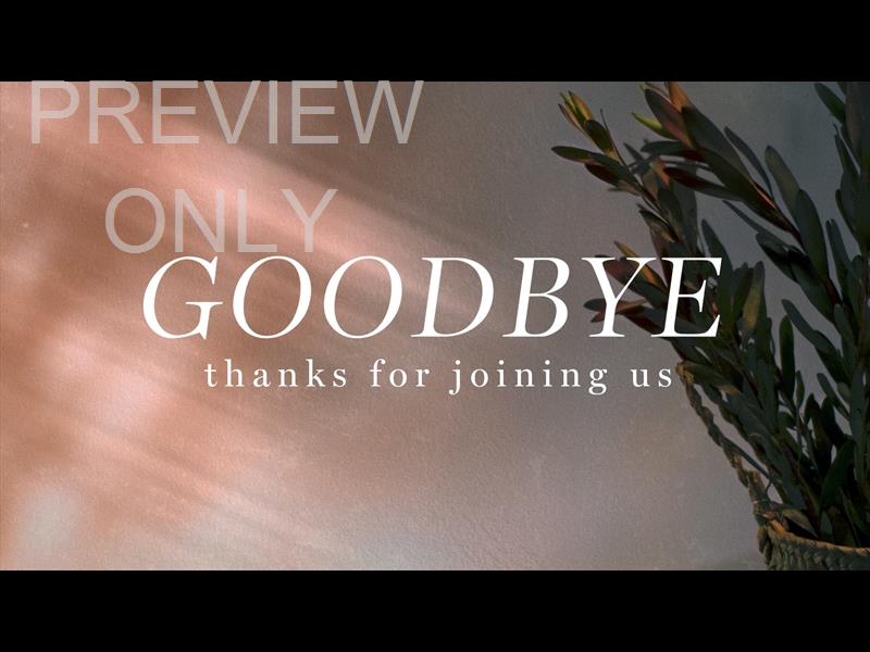 FLOURISH GOODBYE STILL