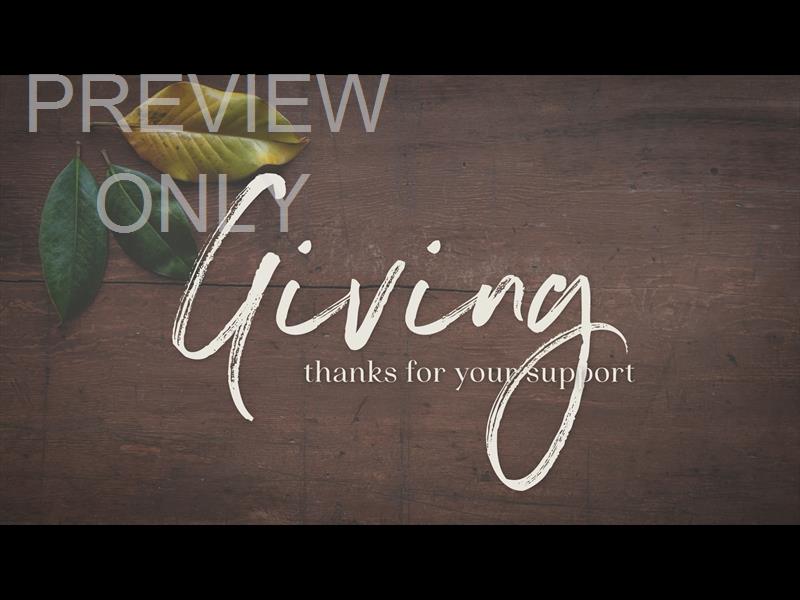 GIVING TABLE STILL GIVING