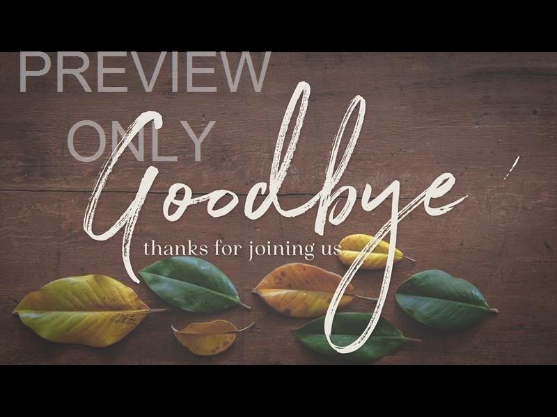 GIVING TABLE STILL GOODBYE