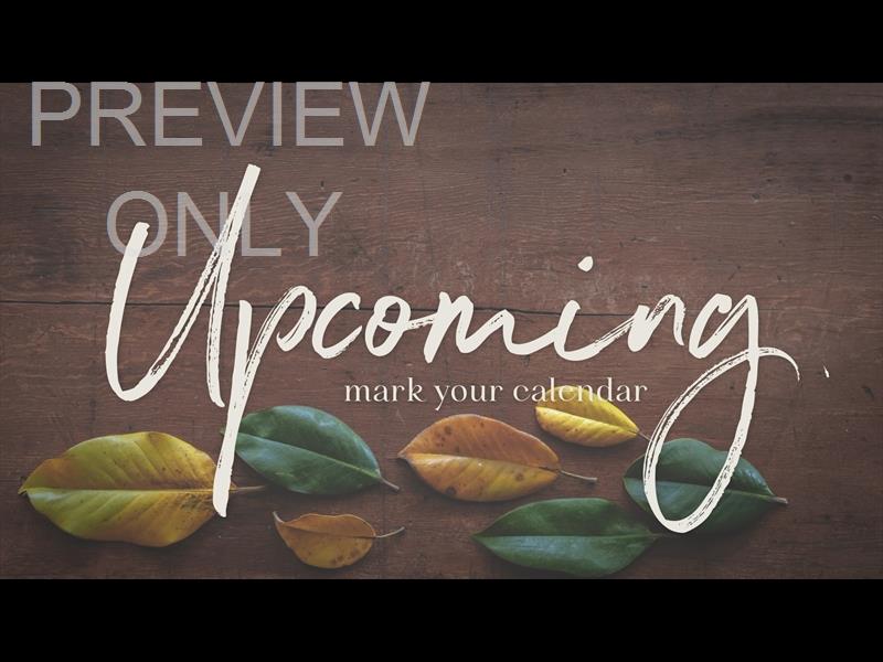 GIVING TABLE STILL UPCOMING