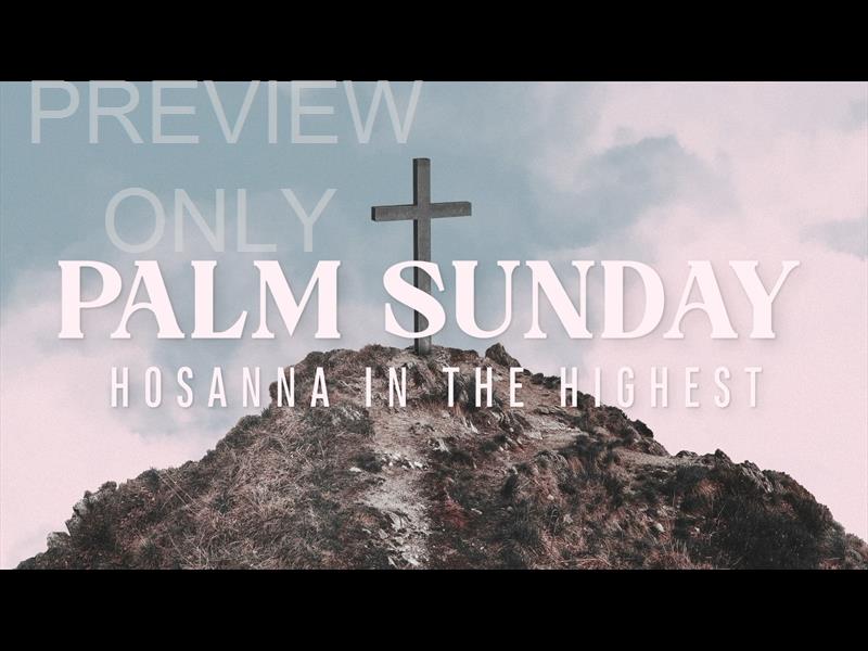 HE MADE A WAY PALM SUNDAY STILL