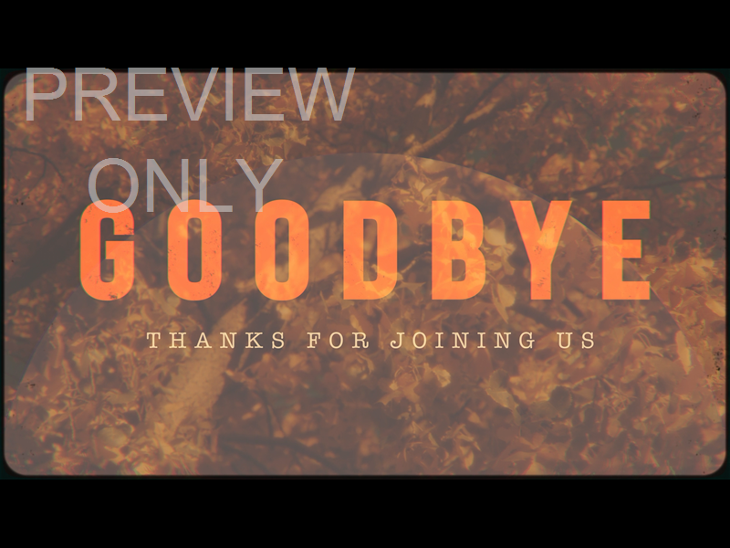 VINTAGE FALL STILL GOODBYE