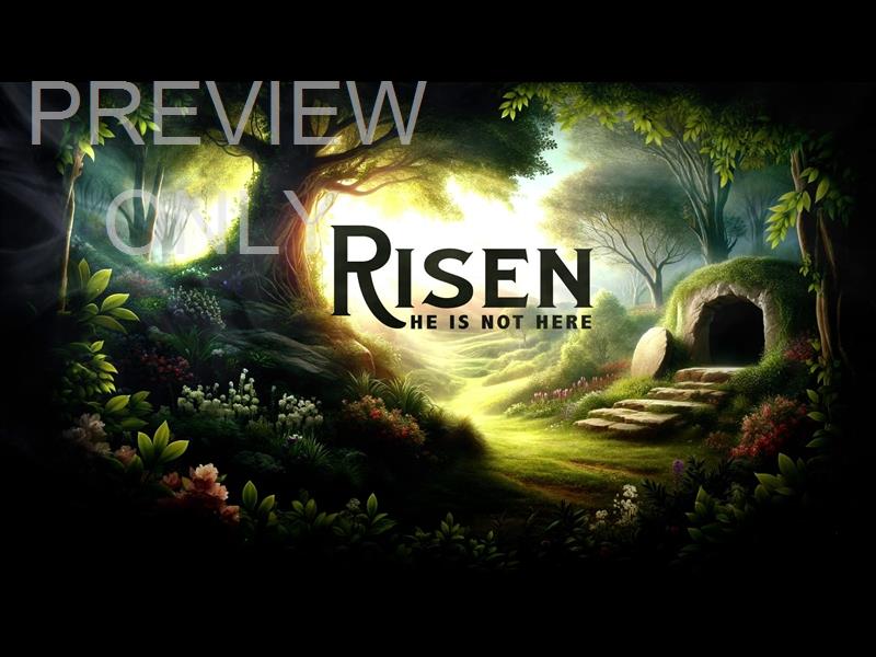 HE IS NOT HERE GARDEN OF THE OPEN TOMB