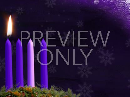 ADVENT CANDLE STILL WEEK 1