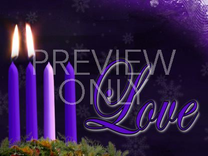 ADVENT LOVE CANDLE STILL