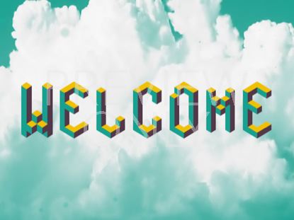 RETRO CLOUDS WELCOME STILL 1