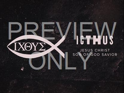 ALPHA AND OMEGA ICTHUS STILL