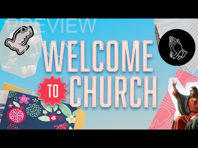 BACK TO SCHOOL COLLAGE WELCOME STILL