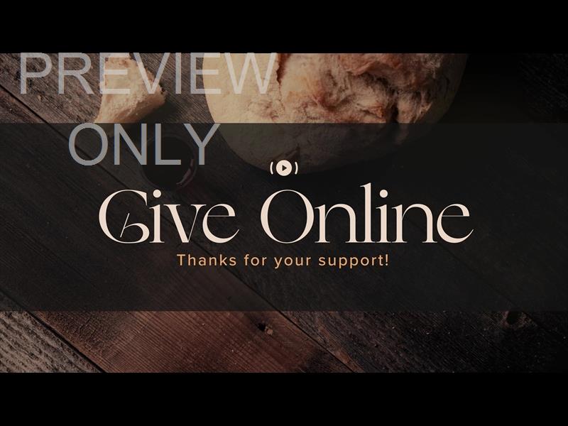 BREAD AND CUP GIVE STREAM STILL