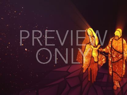 CHRISTMAS GLASS FAMILY STILL