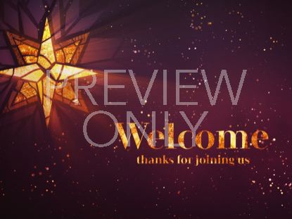 CHRISTMAS GLASS WELCOME STILL