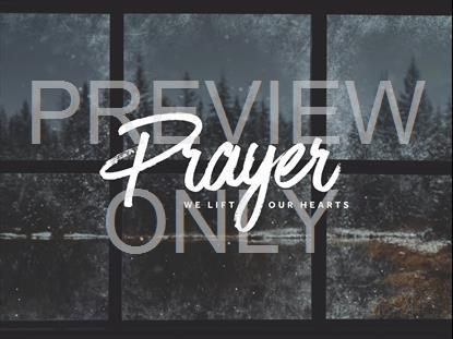 CHRISTMAS WINDOWS PRAYER STILL