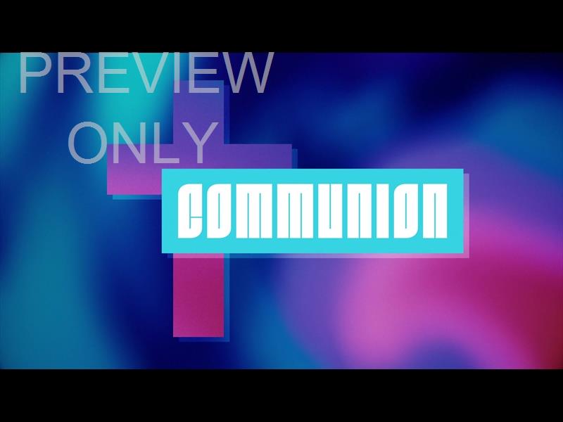 COLOR CROSS COMMUNION STILL