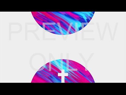 COLORFUL EASTER CIRCLE CROSS STILL