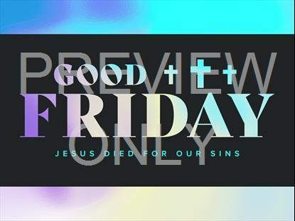 EASTER FOIL GOOD FRIDAY STILL