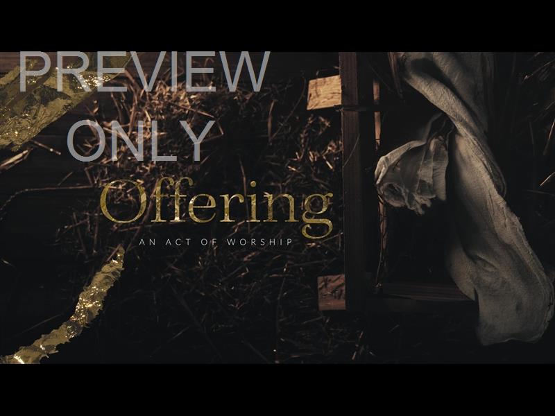 NATIVITY MANGER OFFERING STILL