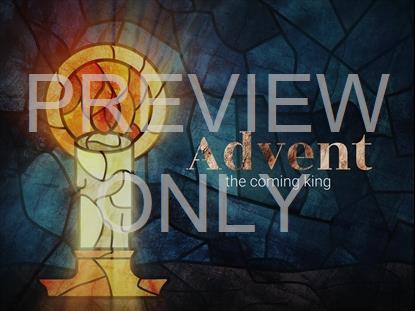 NATIVITY GLASS ADVENT STILL