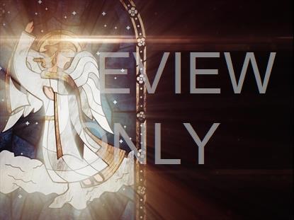 NATIVITY GLASS ANGEL STILL