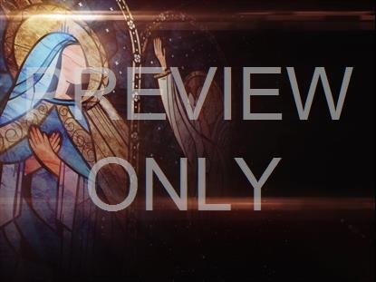 NATIVITY GLASS ANNUNCIATION STILL