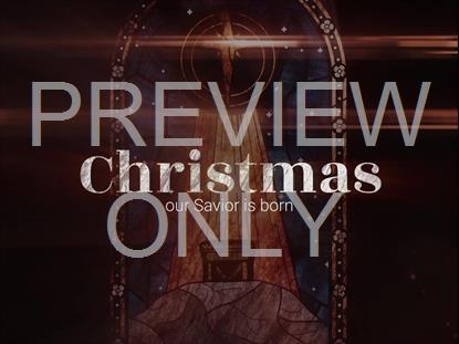 NATIVITY GLASS CHRISTMAS STILL