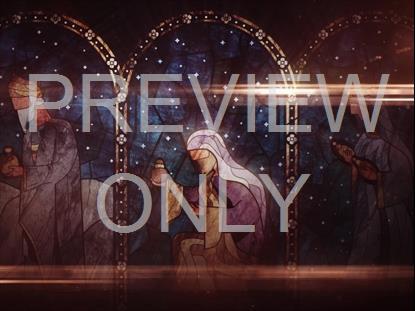 NATIVITY GLASS MAGI STILL