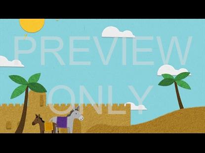 PALM SUNDAY FLANNELGRAPH ANIMALS