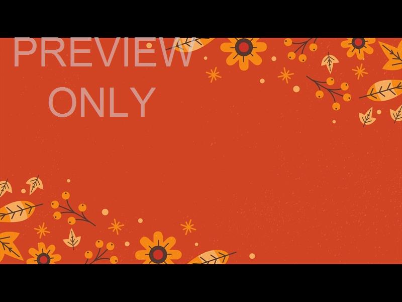 THANKSGIVING LEAVES ORANGE ALT STILL