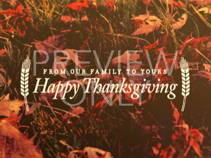 THANKSGIVING LIGHT FAMILY STILL