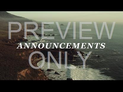 BIG SUR II TITLE STILL - ANNOUNCEMENTS