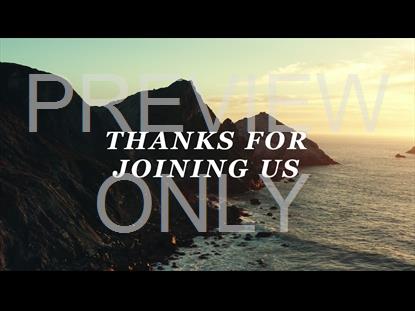 BIG SUR II TITLE STILL - THANKS FOR JOINING US